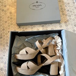 BRAND NEW AUTHENTIC PRADA CHUNKY HEELS